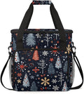 Christmas Tree Coffee Maker Carrying Bag Abstract Tree Travel Storage Bag Compatible with K-Mini or K-Mini Plus Single Serve Coffee Brewer Carrying Case with Multiple Pockets &amp Shoulder Strap