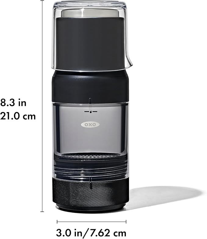 OXO Brew Rapid Brewer - Portable Coffee MakerFast Manual Hot &amp Cold BrewSmall Handheld BrewerCompact Travel Coffee Maker(Pack of 4)