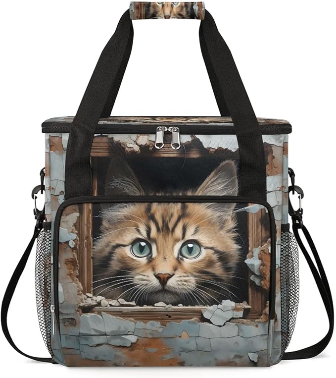 Cool Cat Coffee Maker Travel Bag for K-Mini or K-Mini Plus Single Serve Coffee Brewer Portable Storage Tote Case for Tarvel