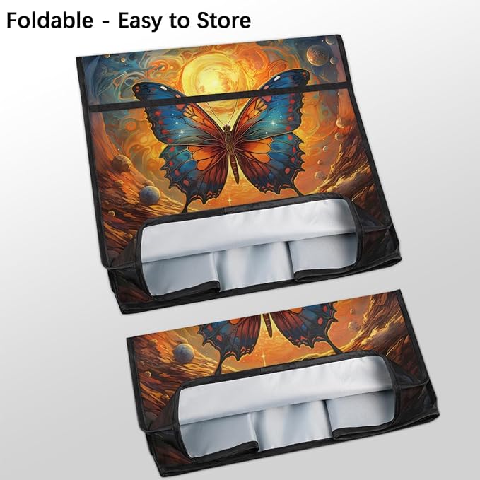 cfpolar Kitchen Aid Mixer Cover Compatible with 6-8 Quarts Butterfly Animal Universe Stand Mixer Cover Kitchen Aid Mixers Accessories Appliance Organizer Bag Dust Covers with Zipper Pocket