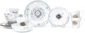 Harry Potter Marauders Map 16-Piece Ceramic Dinnerware Set | Hogwarts-Themed Dish Set | Includes Dinner Plates Salad Plates Bowls Mugs | Place Setting For 4 White