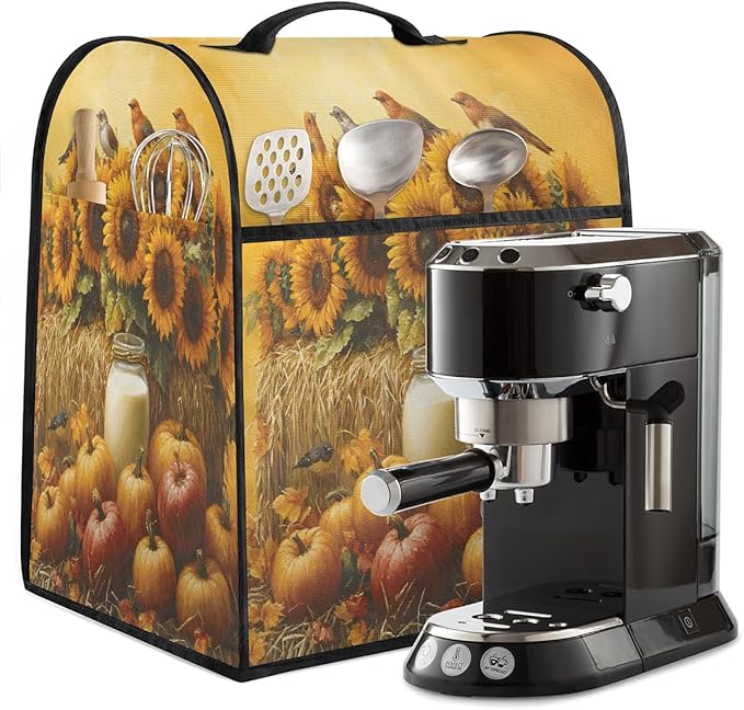cfpolar Kitchen Aid Mixer Cover Compatible with 6-8 Quarts Pumpkin Sunflower Animal Bird Stand Mixer Cover Kitchen Aid Mixers Accessories Appliance Organizer Bag Dust Covers with Zipper Pocket