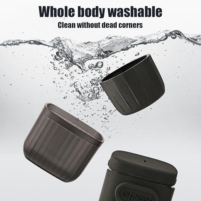 Travel Coffee Maker | Reusable Grinder Hand-Pressed Serve Machine Car Coffee Maker - Portable Electric CoffeeMaker For Kitchen Camping Car Outdoor Indoor