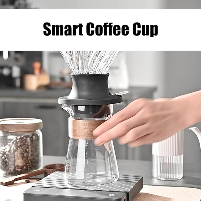 Cold Brew Coffee Maker with Detachable Silicone Base Color Coffee Decoration Set Homes Kitchen Essential
