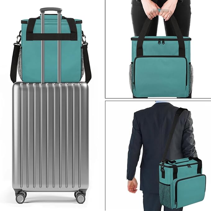 Darkcyan Coffee Maker Carrying Bag Waterproof Insulated Leakproof Cooler Bag Portable Storage Tote Bag Organizer With Shoulder Strap