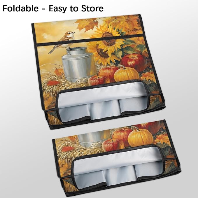 cfpolar Kitchen Aid Mixer Cover Compatible with 6-8 Quarts Sunflower Bird Autumn Stand Mixer Cover Kitchen Aid Mixers Accessories Appliance Organizer Bag Dust Covers with Zipper Pocket