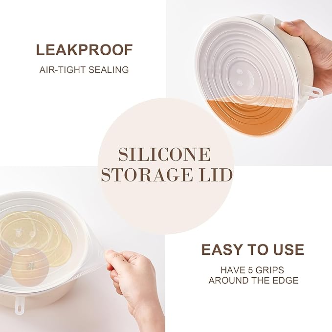 Nonstick Cookware Set - YIIFEEO Stackable Pots and Pans Set Detachable Handle Camping Cookware Granite Kitchen Cookware Sets Removable Handle Non Toxic Nonstick Frying Pans for Cooking Set Gift Beige
