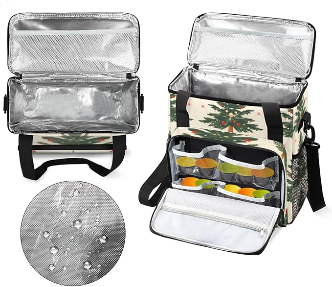 Cartoon Tree Coffee Maker Carrying Bag Cute Tree Travel Storage Bag Compatible with K-Mini or K-Mini Plus Single Serve Coffee Brewer Carrying Case with Multiple Pockets &amp Shoulder Strap