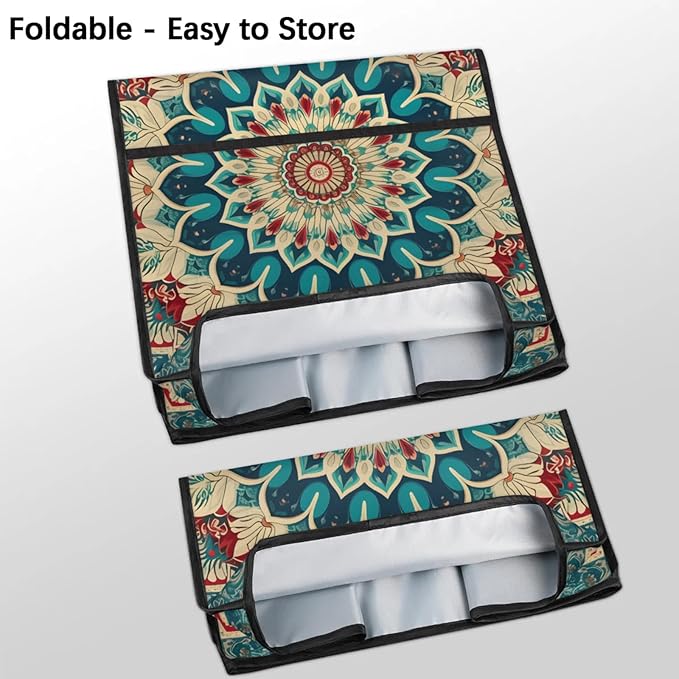 cfpolar Kitchen Aid Mixer Cover Compatible with 6-8 Quarts Ethnic Flower Mandala Stand Mixer Cover Kitchen Aid Mixers Accessories Appliance Organizer Bag Dust Covers with Zipper Pocket