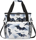 Magical Bat Coffee Maker Carrying Bag Gothic Bat Travel Storage Bag Compatible with K-Mini or K-Mini Plus Single Serve Coffee Brewer Carrying Case with Multiple Pockets &amp Shoulder Strap