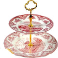 Porcelain Ceramic Dinnerware Set - 8 &amp 10 Inch Plates Bowls Coffee Cups for Kitchen Dining(6 holes-140-pink)