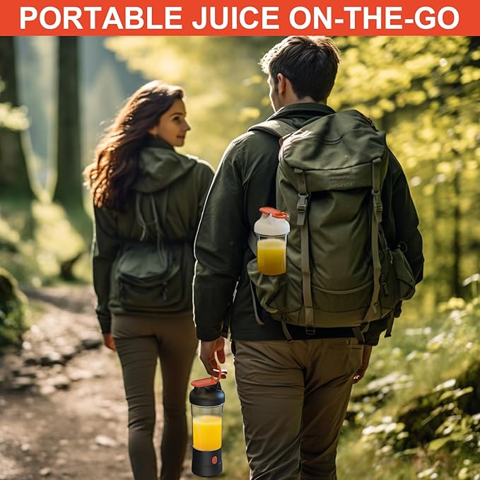 Portable Blender 25oz Personal Blender for Smoothies and Shakes with 6 Blades USB C Rechargeable Mini Personal Size BlendersFruit Juice Mixer for Home/Office/Travel/Gym (Black)