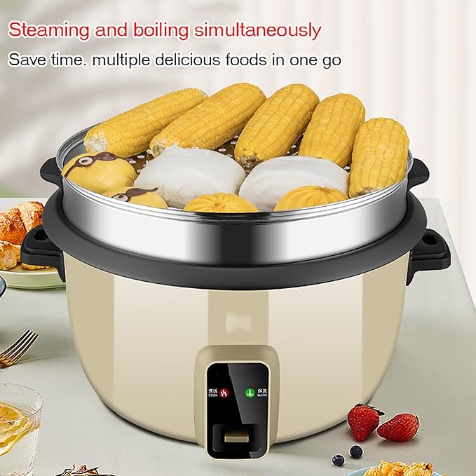 Commercial Rice CookerExtra Large Rice Cooker with Non Stick Pot8-45L for Hotel Restaurant Canteen Construction Site for 8-60 People Rice Cooker13L-2000W13L-2000W