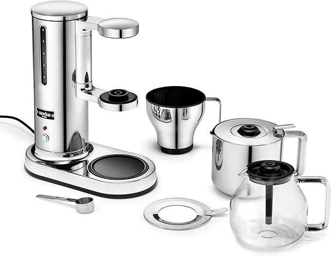 aarke Coffee Maker and Thermal Jug Bundle - Premium SCA-Certified Brewer with Vacuum Insulated Stainless Steel Thermal Carafe Blooming Mode 42 fl oz Stainless Steel