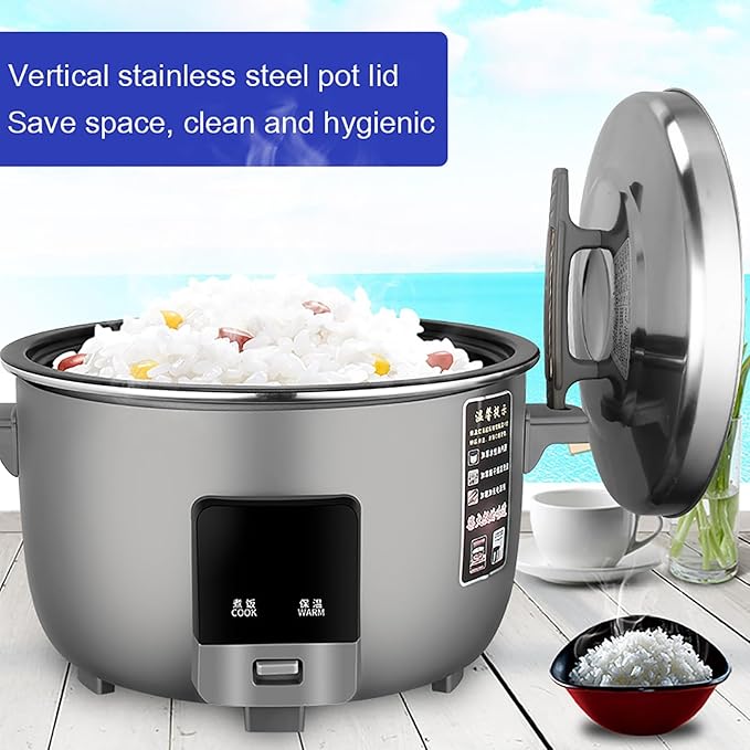 Commercial Rice Cooker &amp SteamerLarge Rice Cooker 8-36L Large Capacity with Non-Stick Inner Potfor HotelsCanteensSchoolRestaurant Rice Cooker10L-1600W10L-1600W