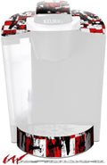 Decal Style Vinyl Skin compatible with Keurig K40 Elite Coffee Makers Checker Graffiti (COFFEE MAKER NOT INCLUDED)