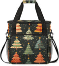 Christmas Festivals Coffee Maker Carrying Bag Magic Tree Travel Storage Bag Compatible with K-Mini or K-Mini Plus Single Serve Coffee Brewer Carrying Case with Multiple Pockets &amp Shoulder Strap