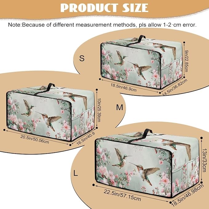 Hummingbird Flying Toaster Oven Air Fryer Cover Heat-Resistant Waterproof Protective Covers Compatible with Smart Oven Air Fryer Smart Oven for Parties Gatherings
