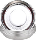 For 10 Pack Stainless Steel round 9 Inch Dinner Metal Dinnerware Set R