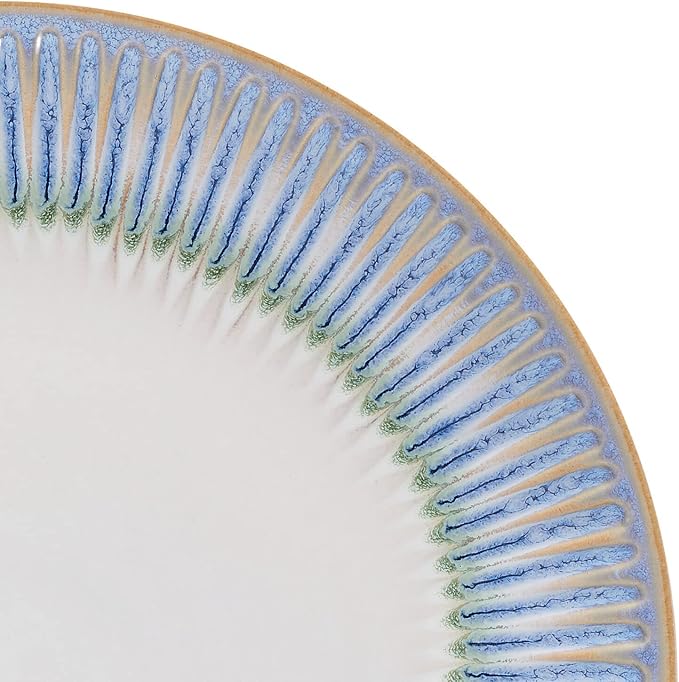 Pfaltzgraff Hensley Blue 12 Piece Dinnerware Set Service For 4