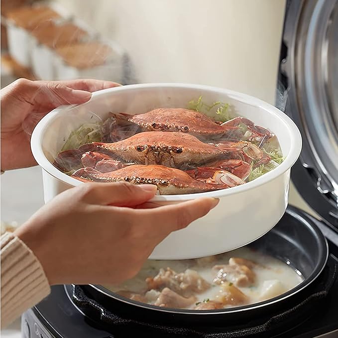 Rice Cooker Household Multi-Function Rice Cooker Thicken Non-Stick Double Liner24H Reservation and Heat Preservation(6L) ()