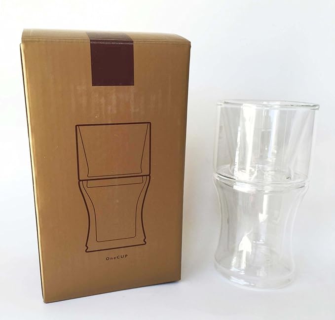 Hand Drip Coffee Maker Pour Over Double Borosilicate Glass Wall Set