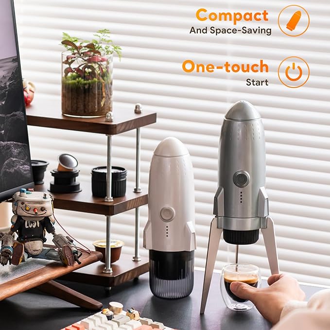 Espresso Machine and Rechargeable Coffee Pods Machine Texture Suitable for Quick Brewing Rechargeable Coffee Maker