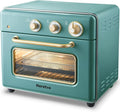 Neretva [21 QT&amp 6-in-1] Toaster Oven &amp Air Fryer Compact Toaster Ovens Countertop with 5 Slices 1500W Rapid Heat Air Fryer Toaster Oven Combo Stainless Steel for Bake/Toast/Broil/Air Fryer/De