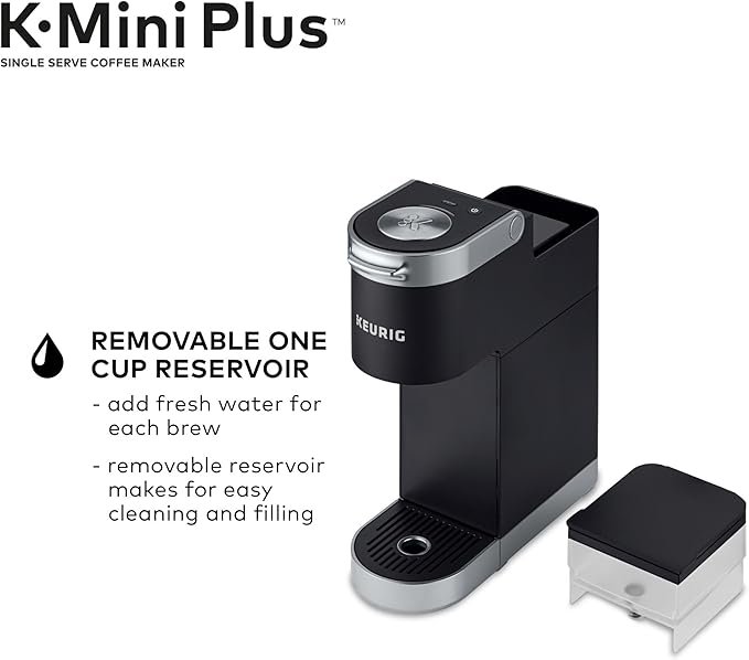 Keurig K-Mini Plus Single Serve Coffee Maker with Donut Shop Coffee Pods 32 count