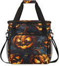 Abstract Pumpkin Coffee Maker Carrying Bag Magical Pumpkin Travel Storage Bag Compatible with K-Mini or K-Mini Plus Single Serve Coffee Brewer Carrying Case with Multiple Pockets &amp Shoulder Stra