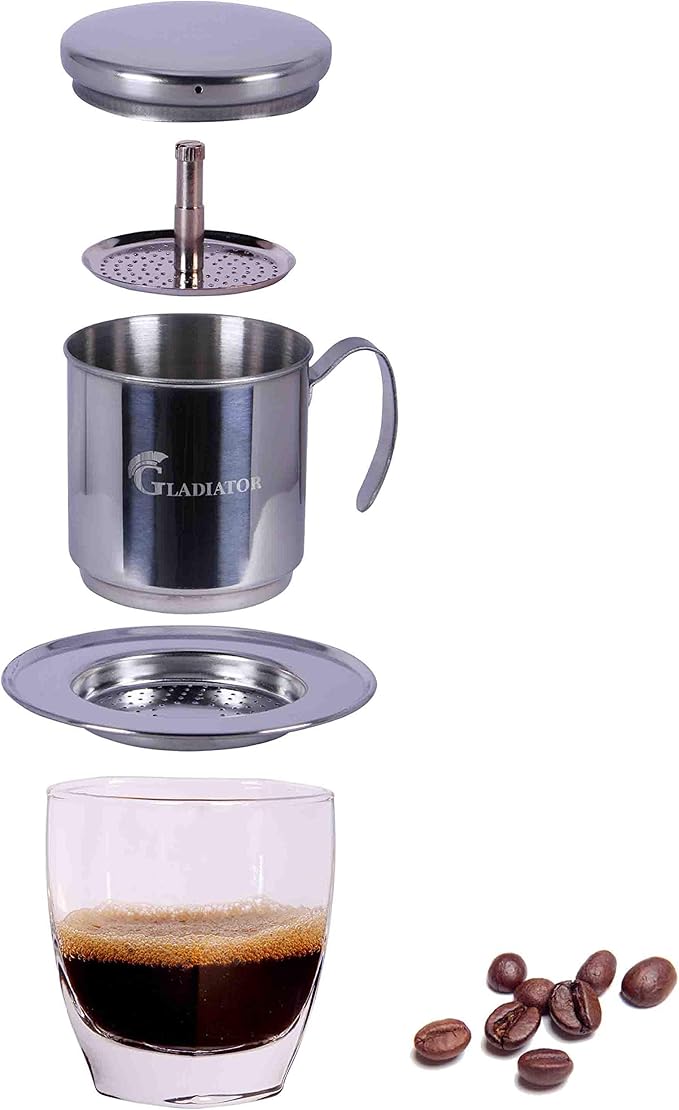 Vietnamese Coffee Maker Filter Phin Small French Press Portable Cup Single Serve Coffee Makers Gift for coffee lovers