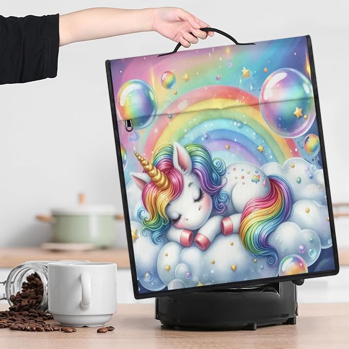 cfpolar Kitchen Aid Mixer Cover Compatible with 6-8 Quarts Rainbow Animal Unicorn Stand Mixer Cover Kitchen Aid Mixers Accessories Appliance Organizer Bag Dust Covers with Zipper Pocket