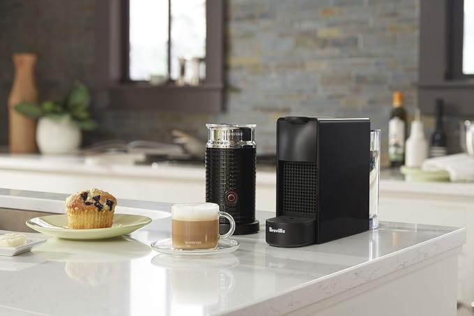 Nespresso Essenza Mini Espresso Machine by Breville with Milk Frother20.3 fl oz Piano Black