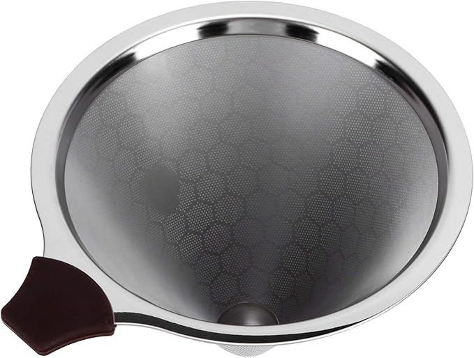 Glass Coffee Maker Coffee Maker Filter Coffee Pot Coffee Drip Pot Reusable for Home Office(600ml)