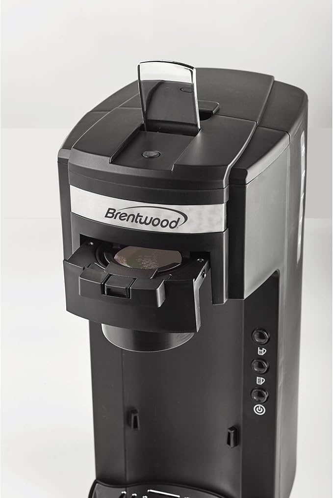 Brentwood TS-114 Coffee Maker with Travel MugK-Cup Single ServeBlack
