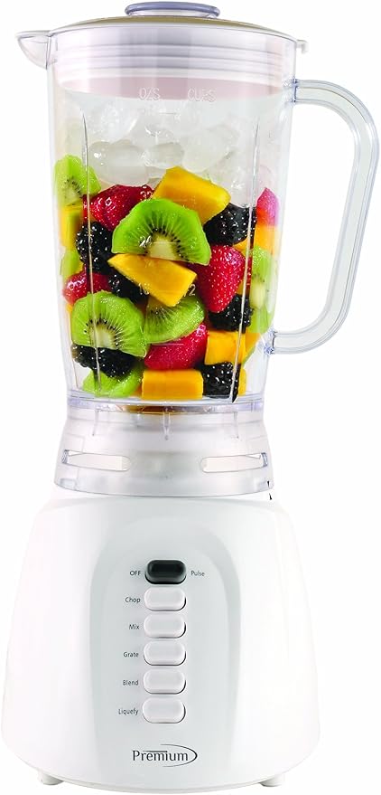 Premium PB369 4-Speed Blender with Glass Jar Black