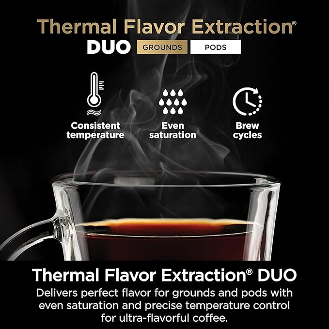 Ninja | Drip Coffee Maker | DualBrew Pro Hot &amp Iced Coffee | Compatible with K-Cup Pods | 3 Brew Styles (Classic Rich &amp Iced) | 60oz Removable Reservoir &amp Dishwasher Safe | Black | 12-Cu