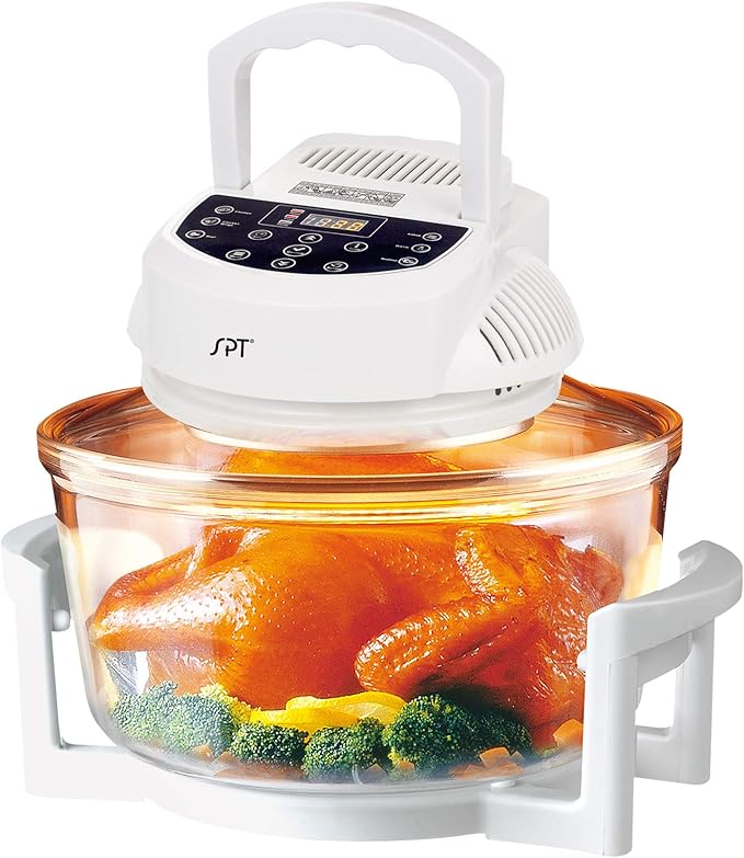 SPT SO-2005: Digital Convection Oven with Extender Ring and 6 Pre-programmed Settings white