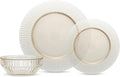 Eater x Zwiesel Fortessa Seraphina Glass 12 Piece Dinnerware Set (Service for 4) Ginger Gold