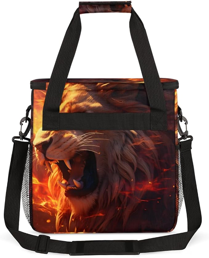 Fire Lion Coffee Maker Carrying Bag Portable Travel Storage Tote Bag Compatible with K-Mini or K-Mini Plus Single Serve Coffee Brewer Carrying Case with Multiple Pockets &amp Shoulder Strap