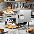 450 Slices/Hour commercial toaster conveyorHeavy Duty Commercial Stainless Steel Restaurant Conveyor Toaster for Bun Bagel Bread110V 2600W