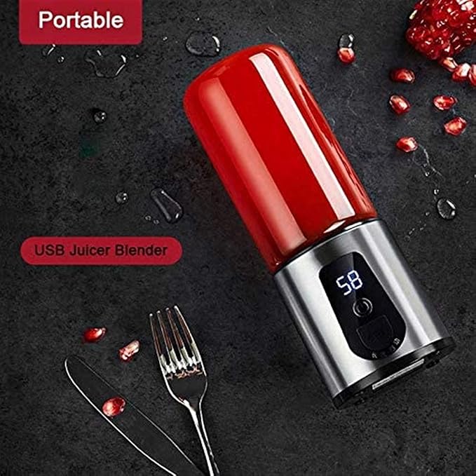 Portable Blender Personal Blender Mini Juicer Cup USB Rechargeable and Personal Size Blender Smoothies akes400mlFruit Juice Mixer