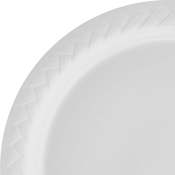 Mikasa Shay Bone China Lightweight Chip Resistant 12 Piece Dinnerware Set Service for 4 White