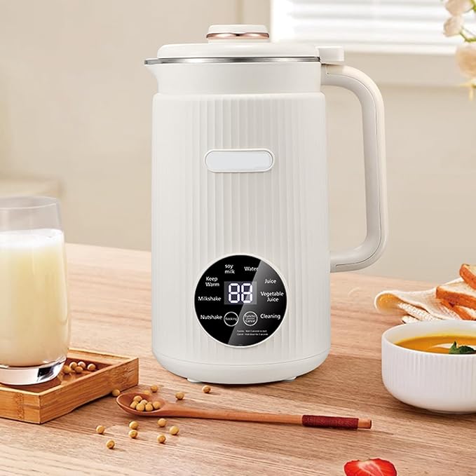 Electric Nut Milk Frother Maker Machine 50oz (1.5L) Portable Soy Milk Blender with Delay Start/Keep Warm/Clean Green