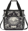 Magic Circle Coffee Maker Carrying Bag Grey Ethnic Aztec Travel Storage Bag Compatible with K-Mini or K-Mini Plus Single Serve Coffee Brewer Carrying Case with Multiple Pockets &amp Shoulder Strap