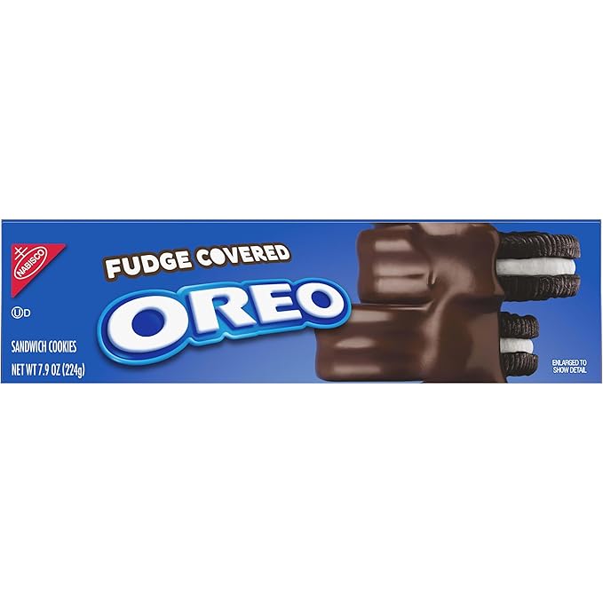 OREO Fudge Covered Chocolate Sandwich Cookies Original Flavor 12 - 7.9 oz Boxes
