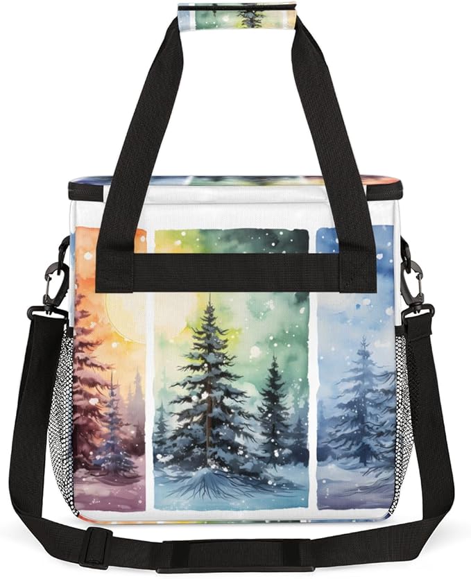 Magic Christmas Tree Coffee Maker Carrying Bag Portable Travel Storage Tote Bag Compatible with K-Mini or K-Mini Plus Single Serve Coffee Brewer Carrying Case with Multiple Pockets &amp Shoulder St