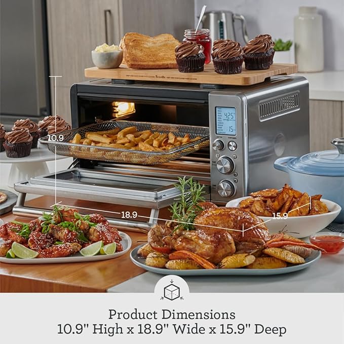 Breville BOV860BTR Smart Oven Air Fryer and Convection Oven Black Truffle