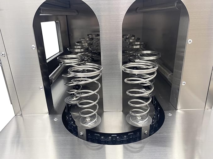 Commercial Rotational Handheld Pizza Oven 1800W Stainless Steel Oven with 12pc Pizza Cone Trays for Margherita Pie Pizza