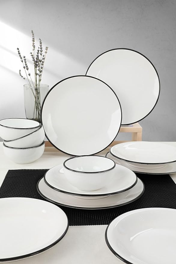 Dinnerware Set - Keraart Simply - 12 Pieces - 4 Persons - Stoneware